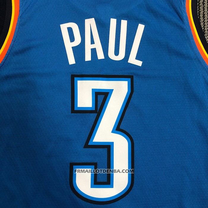 Maillot Oklahoma City Thunder Chris Paul NO 3 Icon Bleu